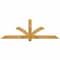Ekena Millwork Redmond Rough Sawn Timber Gable Bracket, Western Red Cedar, 72"W x 24"H x 4"D x 4"F, 8/12 Pitch GBW072X24X0404RED00RWR - alternate 1